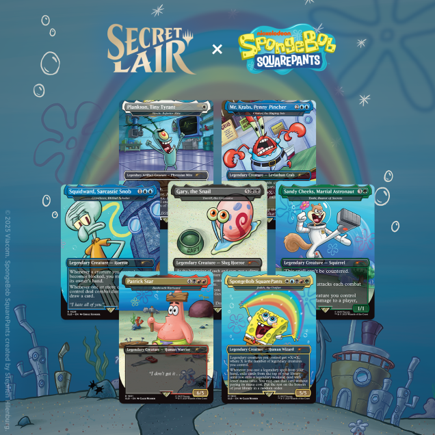 Secret Lair - Our Boss is on Vacation Superdrop - Secret Lair x SpongeBob SquarePants: Legends of Bikini Bottom