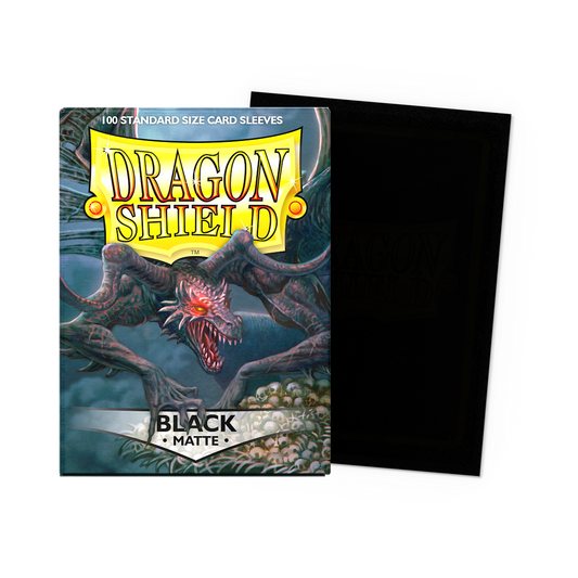 Dragon Shield Matte Sleeves - Black - Standard Size (100)