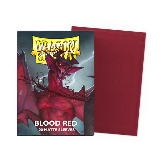 Dragon Shield Matte Sleeves - Blood Red - Standard Size (100)