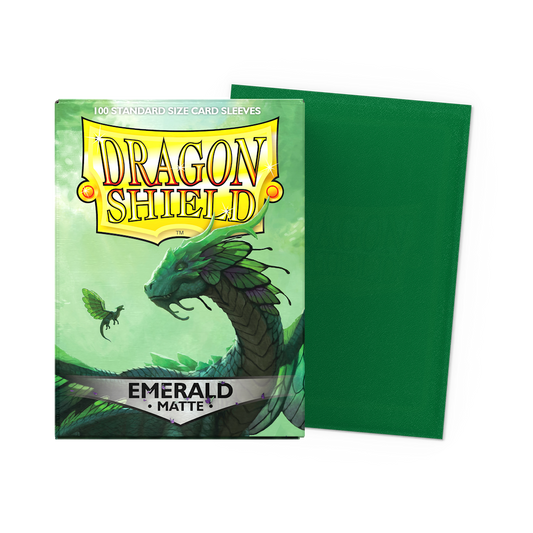 Dragon Shield Matte Sleeves - Emerald - Standard Size (100)