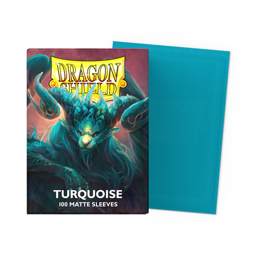 Dragon Shield Matte Sleeves - Turquoise - Standard Size (100)